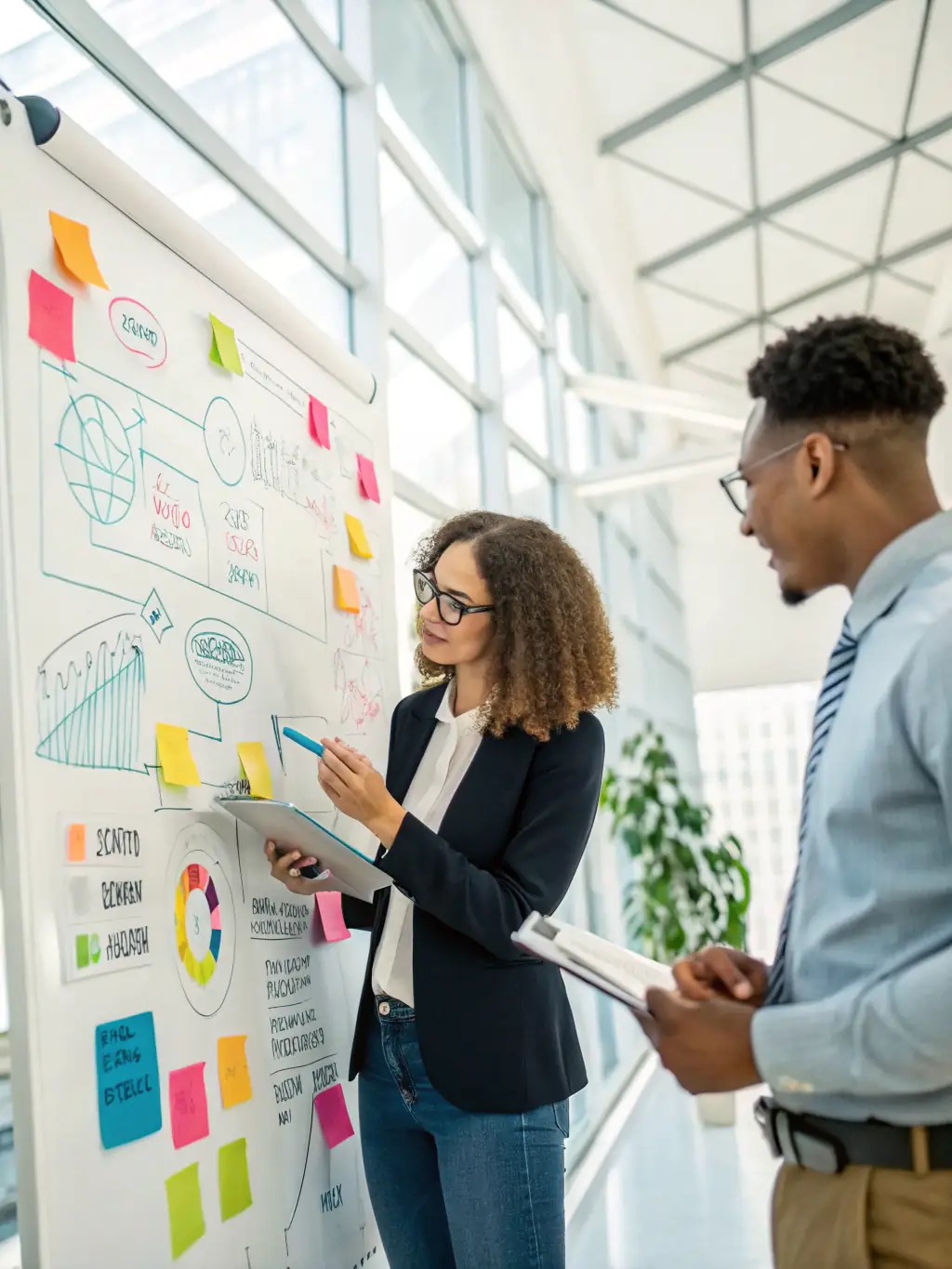A diverse group of small business owners participating in a financial workshop, engaging with interactive tools and expert guidance.